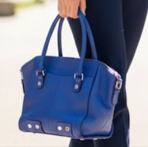 Tignanello Blue Leather Handbag